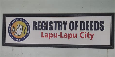 registry of deeds lapu lapu city|Register Of Deeds in Lapu.